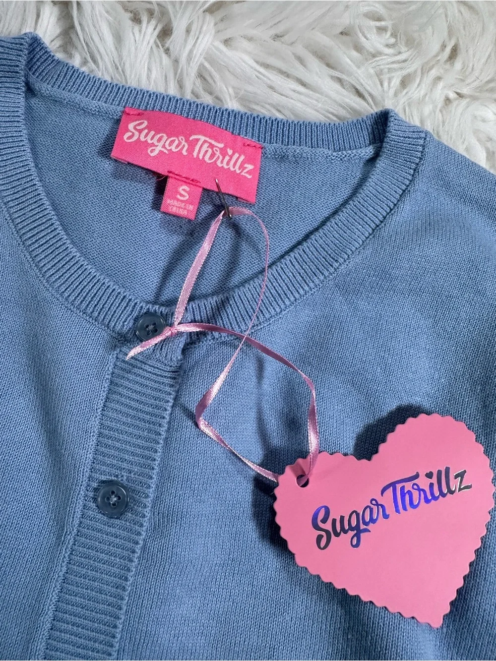 Dolls Kill • Sugar Thrillz Pastel Passion For You Intarsia Knit Sweater